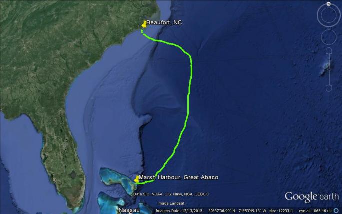 Beaufort, NC to Marsh Harbour, Great Abaco Bahamas