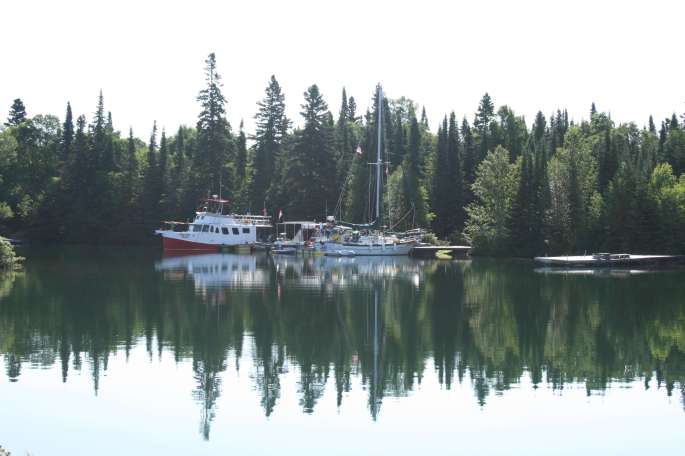 Noodin at the CPR Docks - from the Entrance