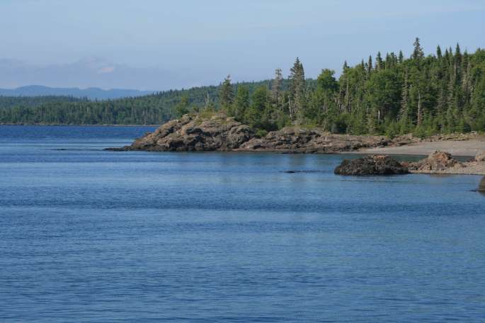 Rocky Shore Near the Lighthousse