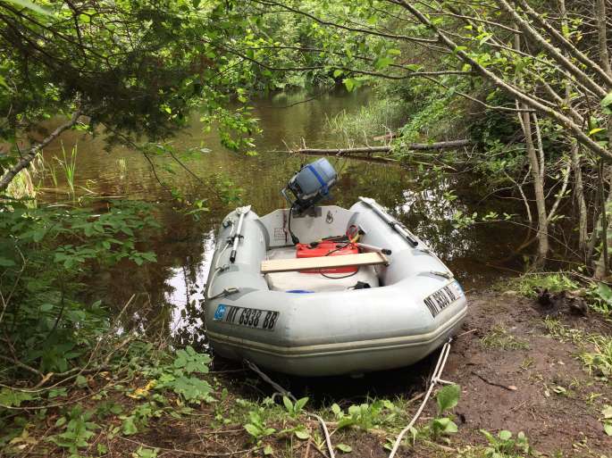 Not so Easy to Find Dinghy Landing