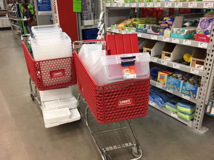 Shopping at Lowes