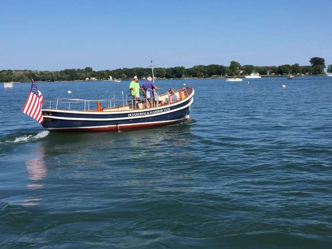 The Water Taxi that Took Us to and from our Mooring