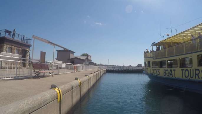 The Locks at Lake Level with our Audience